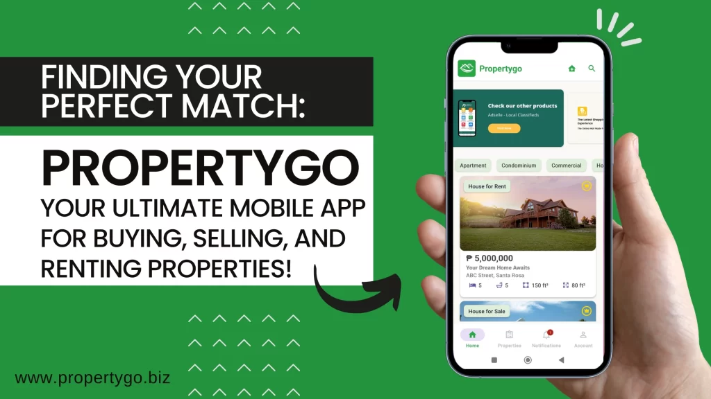 Finding Your Perfect Match: Introducing ‘Propertygo’ – Your Ultimate Mobile App for Buying, Selling, and Renting Properties!